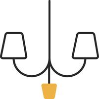 Lamp Skined Filled Icon vector