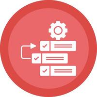 Backlog Glyph Multi Circle Icon vector