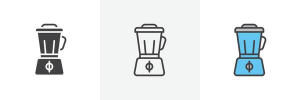 Juicer icon set vector