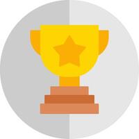 Trophy Flat Scale Icon vector