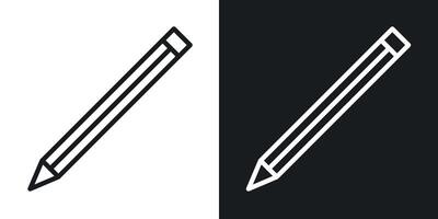 Pencil icon set vector