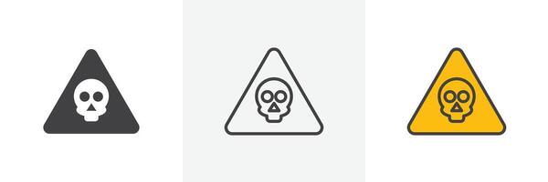 Danger sign set vector