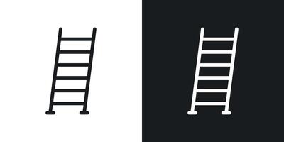 Ladder icon set vector