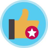 Review Flat Multi Circle Icon vector