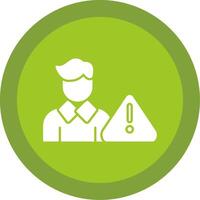 Risk Glyph Multi Circle Icon vector