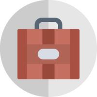 Suitcase Flat Scale Icon vector