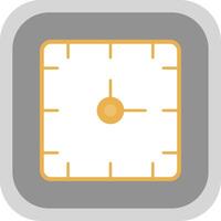 Clock Flat Round Corner Icon vector