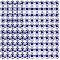 Geometric seamless ethnic background collection in blue and white vector