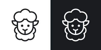 Sheep icon set vector