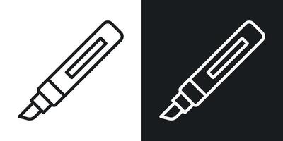 Marker icon set vector