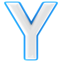 Y 3d Text Render png