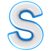 S 3d Text Render png