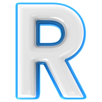 r 3d texto render png