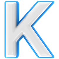 K 3d Text Render png