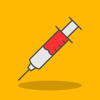 Injection Filled Shadow Icon vector