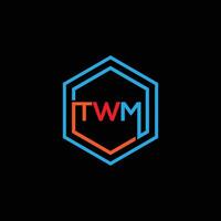 twm letra inicial logo diseño vector