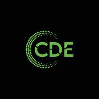 CDE letter logo abstract design vector