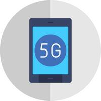 5g Flat Scale Icon vector