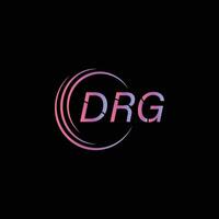 drg letra inicial logo diseño vector