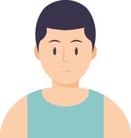 a man in a tank top avatar vector