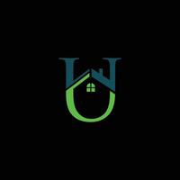 Letter U logo design vector