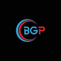 bgp letra inicial logo diseño vector