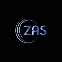 ZAS Letter Initial Logo Design vector