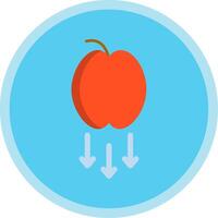 Gravity Flat Multi Circle Icon vector