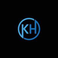 kh proteger logo diseño vector