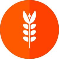 Oats Glyph Red Circle Icon vector