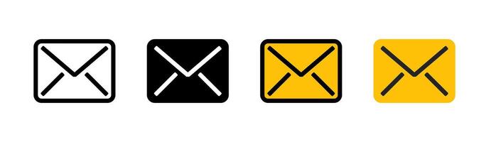 Message icon on white background. Symbol message. messages, communications, comments, and emails. flat and colored styles. for web and mobile design. vector