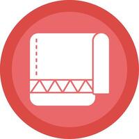 Towel Glyph Multi Circle Icon vector