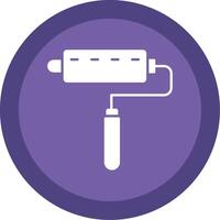 Lint Roller Glyph Multi Circle Icon vector