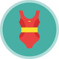 Swimsuit Flat Multi Circle Icon vector