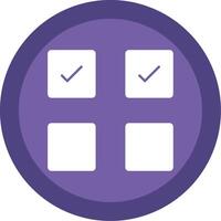 Check Box Glyph Multi Circle Icon vector