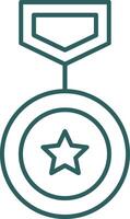 Winning Line Gradient Round Corner Icon vector