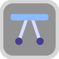 Swinging Cradle Flat Round Corner Icon vector