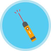 Laser Pen Flat Multi Circle Icon vector