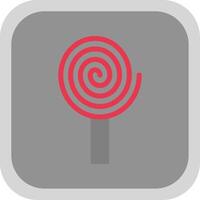 Spiral Flat Round Corner Icon vector