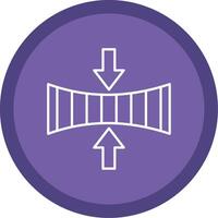 Elasticity Line Multi Circle Icon vector