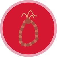 Prayer Beads Flat Multi Circle Icon vector