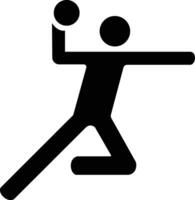 a black and white silhouette of a man throwing a ball vector