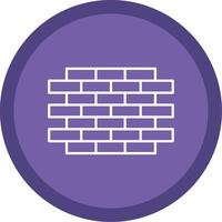 Brick Wall Line Multi Circle Icon vector