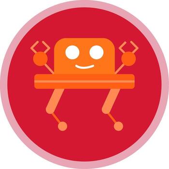 Robotics Flat Multi Circle Icon vector