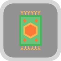Carpet Flat Round Corner Icon vector
