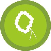 Rosary Glyph Multi Circle Icon vector