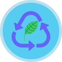 ecología plano multi circulo icono vector