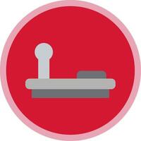 Joystick Flat Multi Circle Icon vector