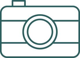 Old Came Line Gradient Round Corner Icon vector