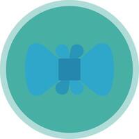 Bowtie Flat Multi Circle Icon vector